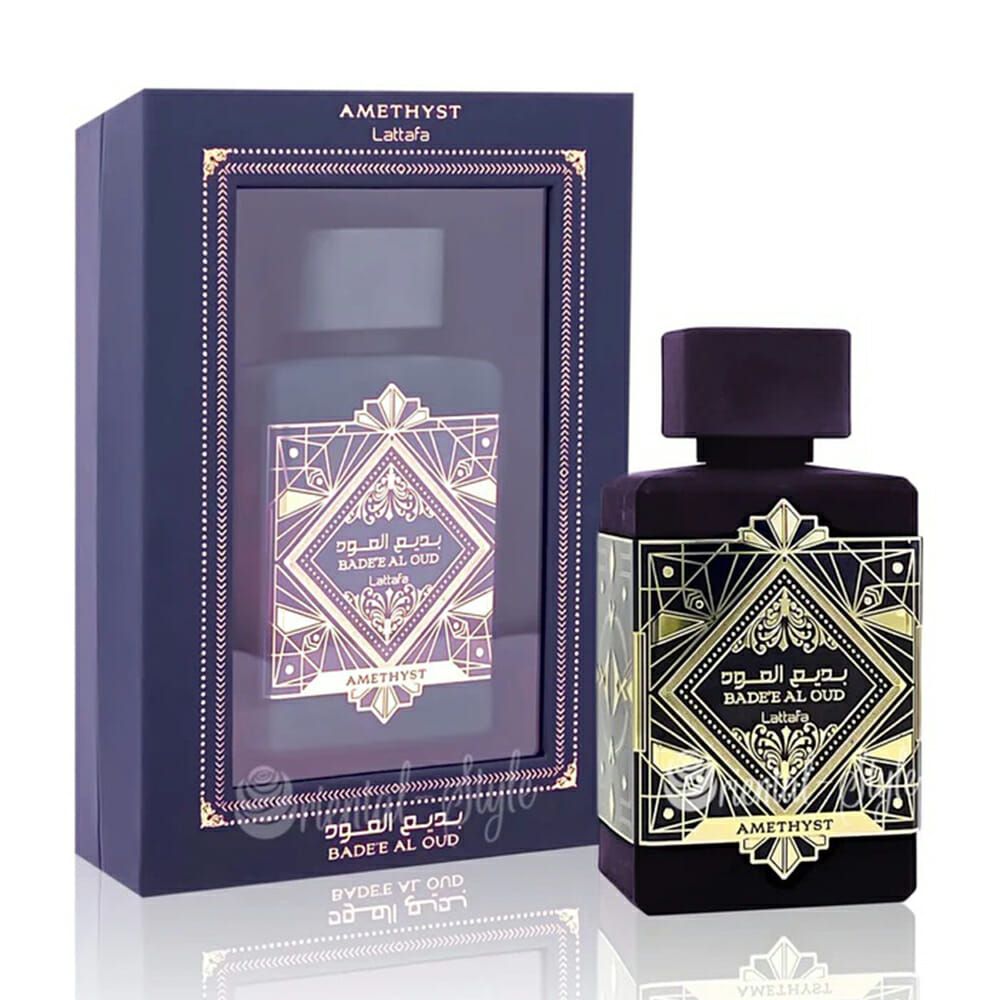 perfumes-badee-al-oud-amethyst-de-lattafa-replica-equivalencia-inspiracion-feromona-Perfumarcas